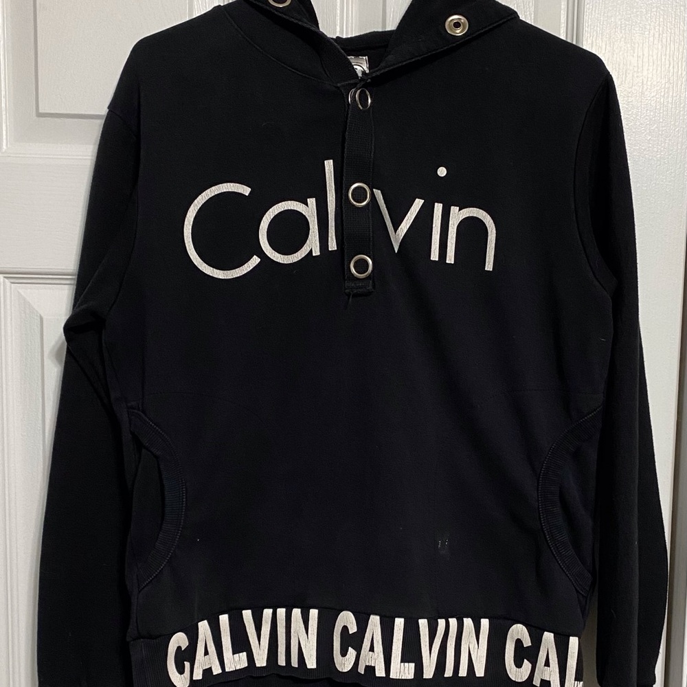Rare Calvin Klein CK One Sweatshirt Hoodie Unisex Long Sleeves Espo Futura Delta